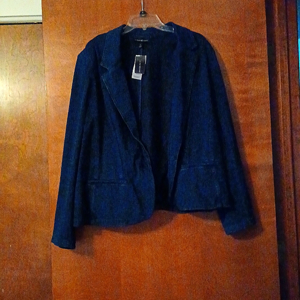 Plus size Denim Blazer
